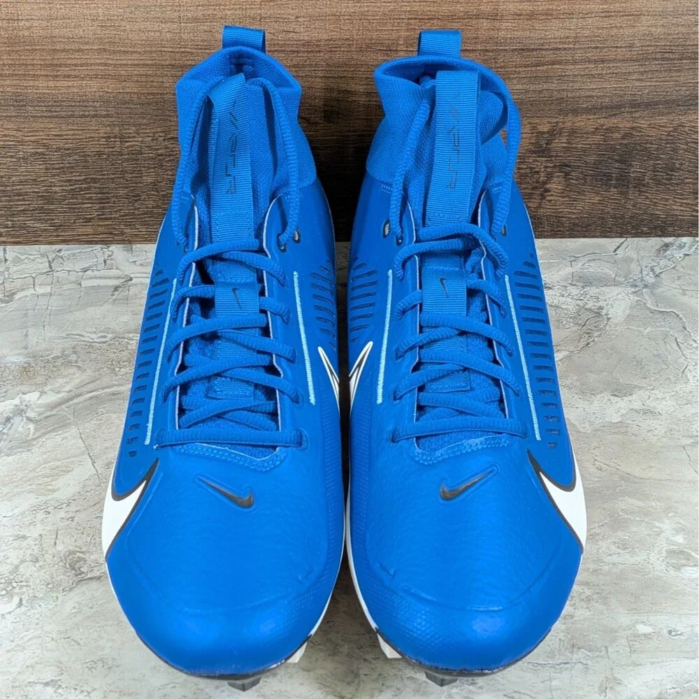 Nike Vapor Edge Pro 360 2 Men's 12 Game Royal White Football Cleats DA5456-414